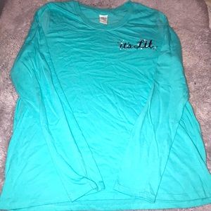 Christmas themed long sleeve shirt